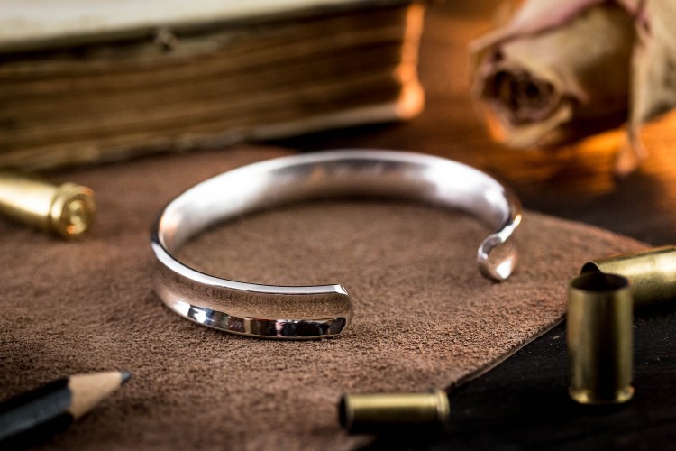 Mogdnar - Stainless steel cuff bangle men's bracelet from STRAPSANDBRACELETS